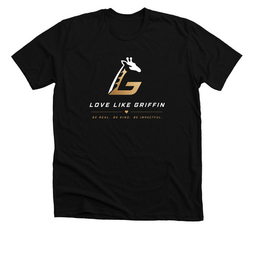 Griffin?s Impact, a Solid Black Blend Premium Unisex Tee