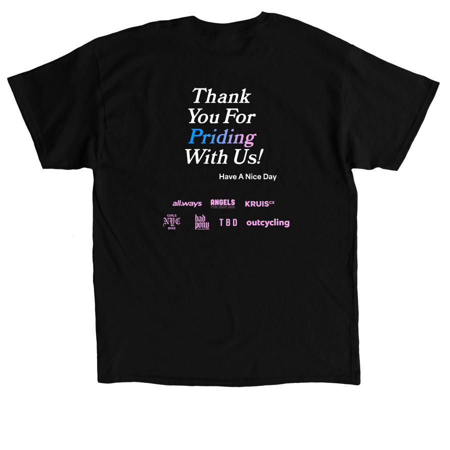 All.ways 2026 Pride Laps Fundraiser, a Black Classic Unisex Tee (back-view)