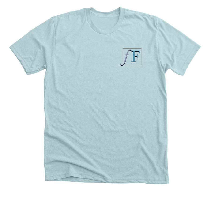 Family Focus Adoption Services, a Heather Ice Blue Premium Unisex Tee