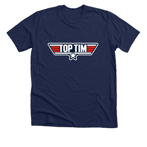 Top Tim, a Solid Navy Blend Premium Unisex Tee