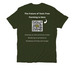 Mycorrhizal Byways, a Herb Green Allmade Organic Cotton Unisex Tee (back-view)