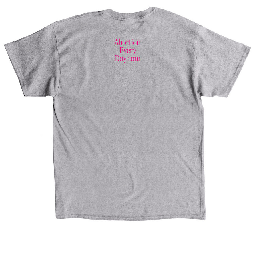 I Don't Fuck Republicans, a Sport Grey Classic Unisex Tee (back-view)