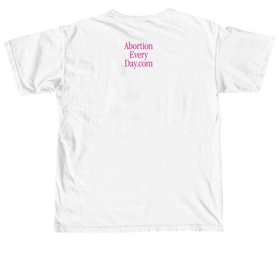 I Don't Fuck Republicans, a White Comfort Colors Unisex Tee (back-view)