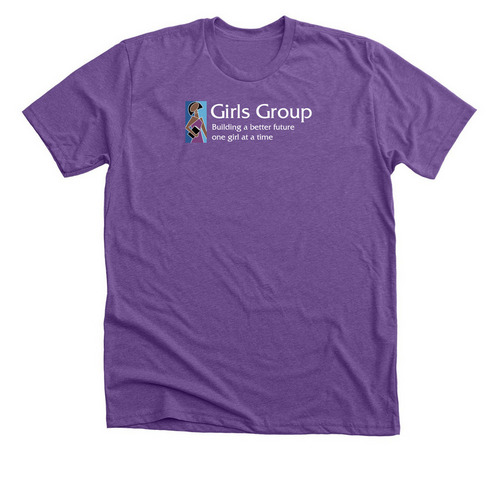 Girls Group Logo Shirt, a Heather Team Purple Premium Unisex Tee