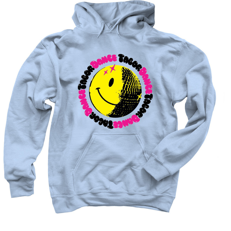 Save the Rave, a Light Blue Pullover Hoodie