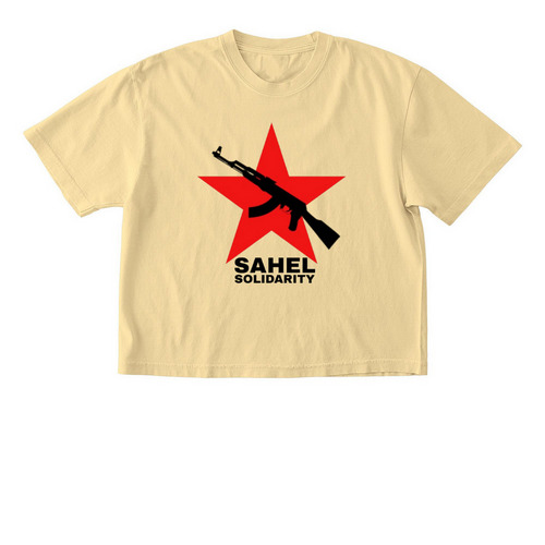 Sahel Solidarity, a Butter Comfort Colors Boxy Tee
