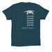 ponds ponds ponds bw T-SHIRTS, a Deep Teal Premium Cotton Tee