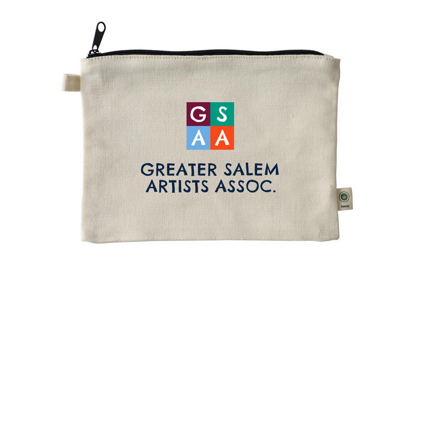 GSAA Small Pouch, a Natural 9"x7" Hemp Blend Pouch
