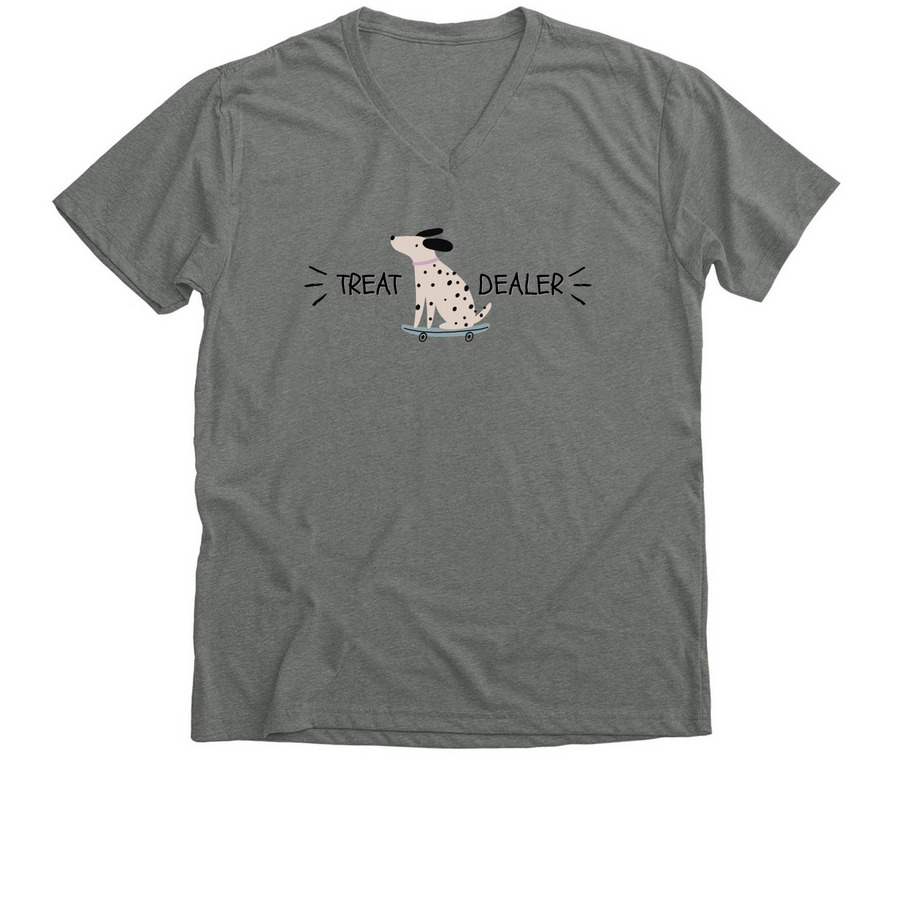 Dalmatian treat dealer, a Deep Heather Premium V-Neck Tee