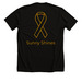 Sunny Shines!, a Solid Black Blend Premium Unisex Tee (back-view)
