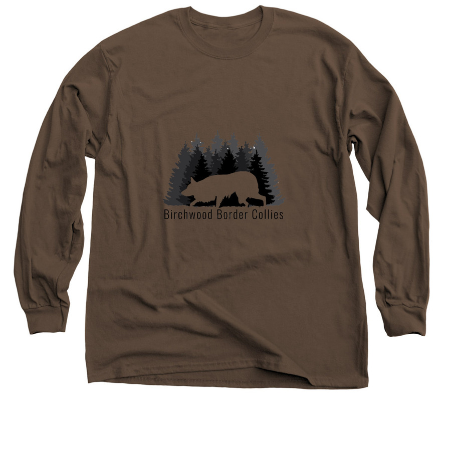 BW Border Collies, a Dark Chocolate Classic Long Sleeve Tee