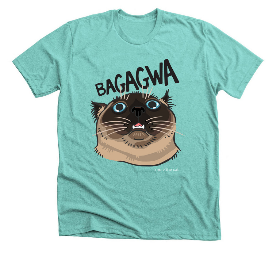 The BIG Bagagwa, a Heather Sea Green Premium Unisex Tee