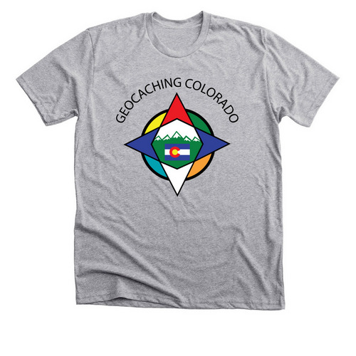 Geocaching Colorado, a Athletic Heather Premium Unisex Tee