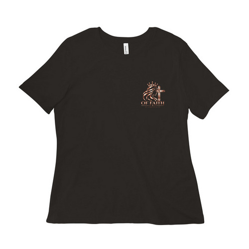 WOMEN OF FAITH, a Black Women?s Relaxed Cotton Tee