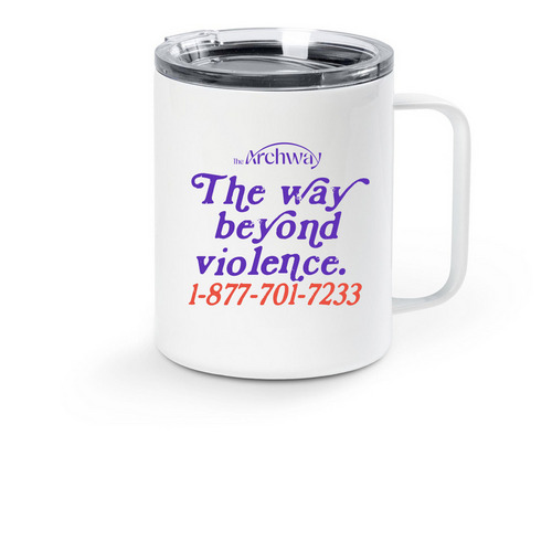 The Way Beyond - Mug, a White Stainless Steel Travel Mug