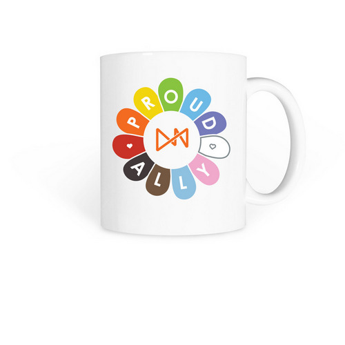 Proud Ally Mug, a White Coffee Mug