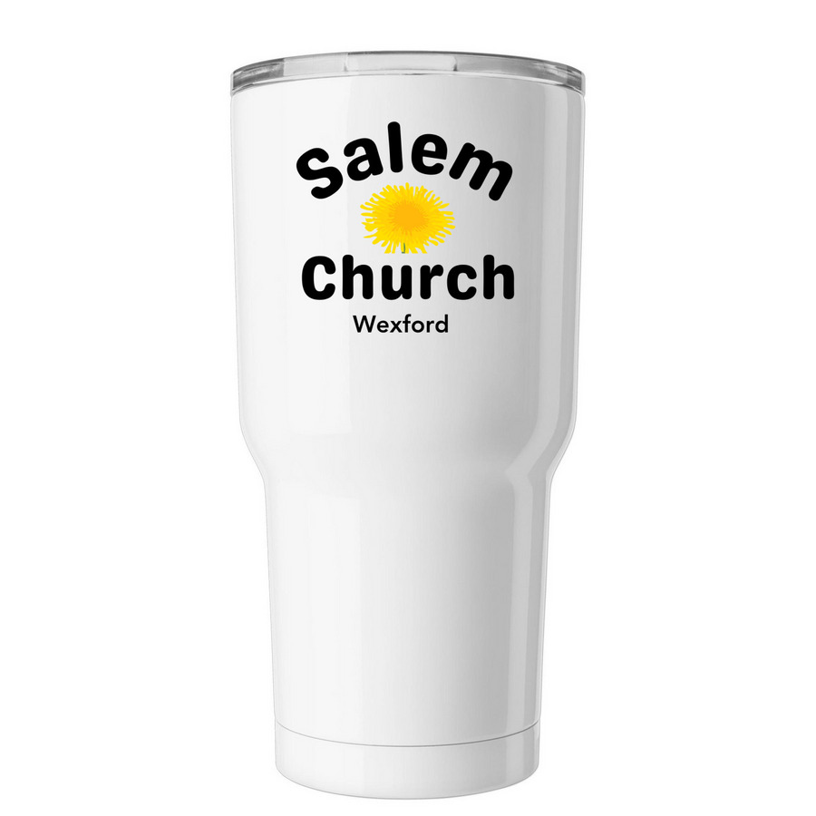 Salem Sips 3, a White Insulated Tumbler