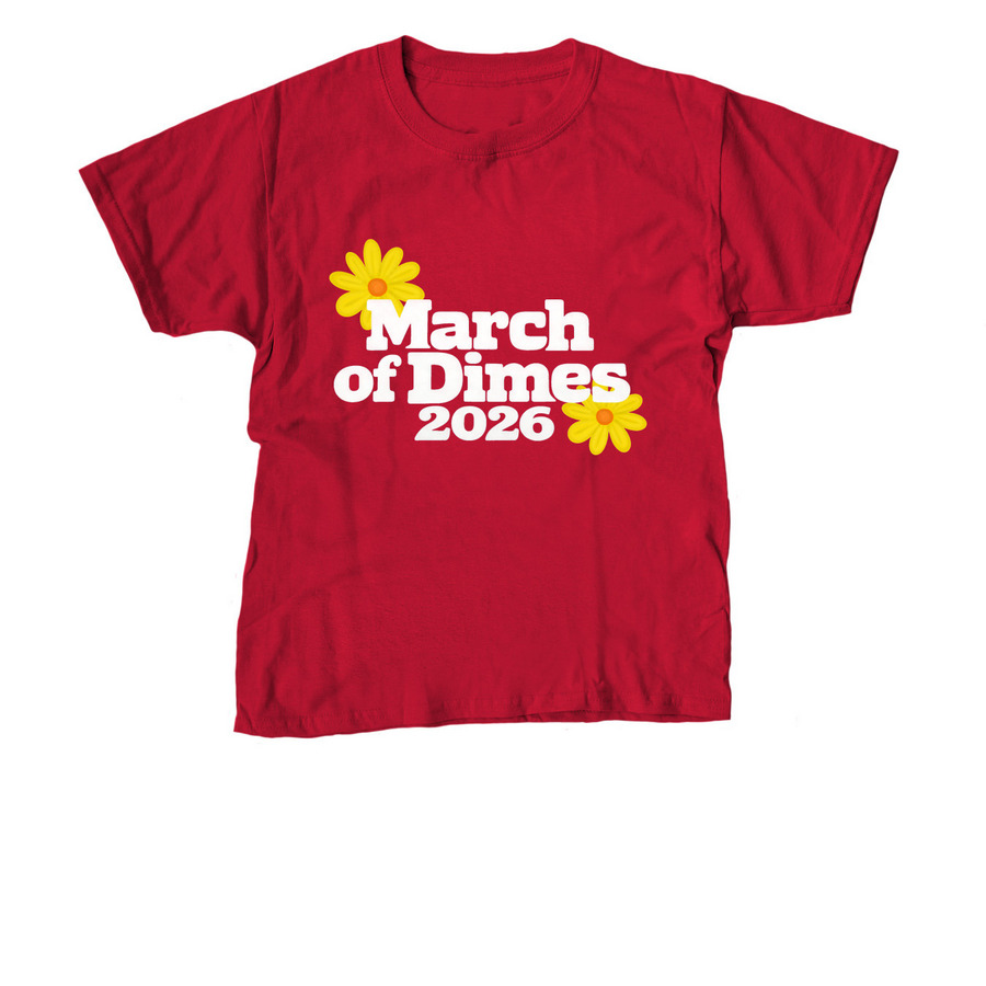 March of Dimes Walk, a Red Youth Unisex Tee