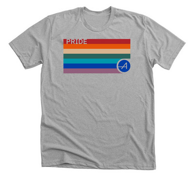 PRIDE ERG Fundraiser 2026, a Athletic Heather Premium Unisex Tee