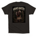 Sledge merch, a Black Premium Cotton Tee (back-view)