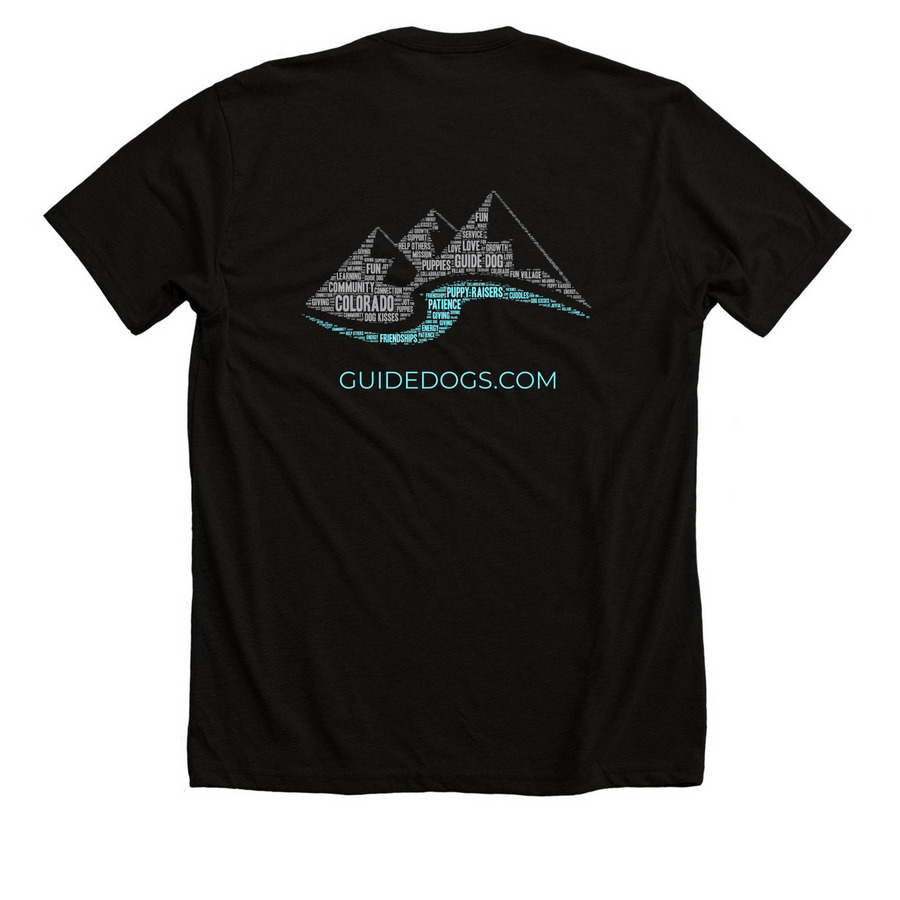 GDB CO T-shirts, a Solid Black Blend Premium Unisex Tee (back-view)