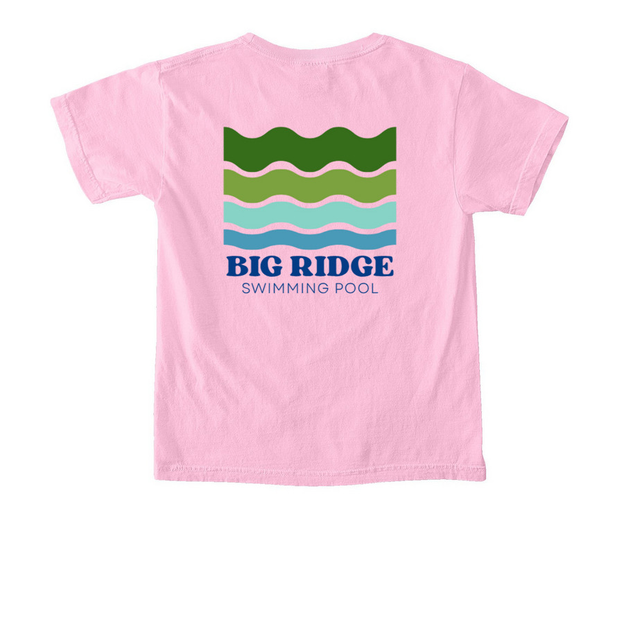 Big Ridge Community Shirt Collection - 2025, a Blossom Comfort Colors Youth Tee (back-view)