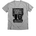 10 year logo, on tee shirts, a Athletic Heather Premium V-Neck Tee