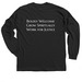 FCC Long Sleeve Tee, a Black Classic Long Sleeve Tee (back-view)