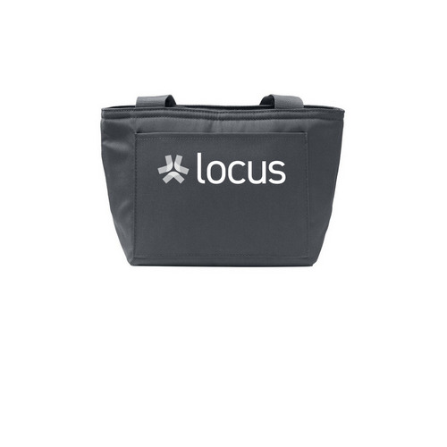 Locus Lunchbag, a Grey Steel Insulated Lunch Tote