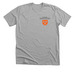 St. James' Color Logo W/ Peace Sign, a Athletic Heather Premium Unisex Tee