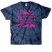 Hot To Trot Heartbeat Logo, a Navy Classic Tie Dye Tee