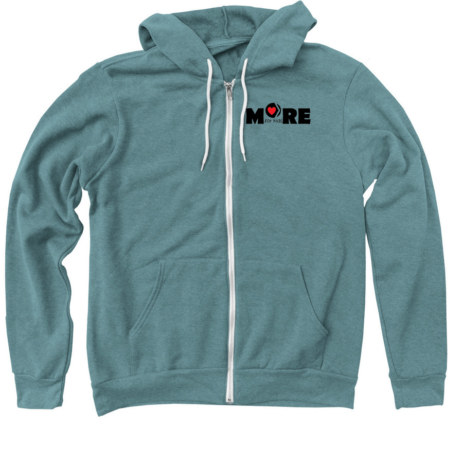 T-shirts and Hoodies, a Heather Deep Teal Zip Up Hoodie