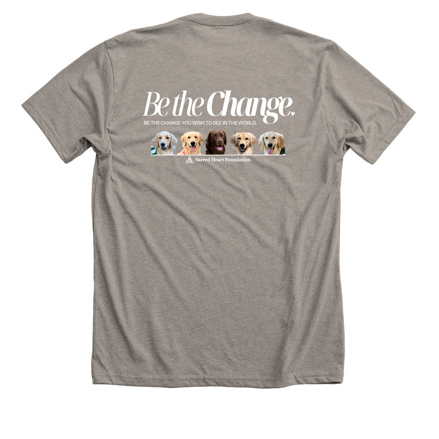Change Makers, a Heather Stone Premium Unisex Tee (back-view)