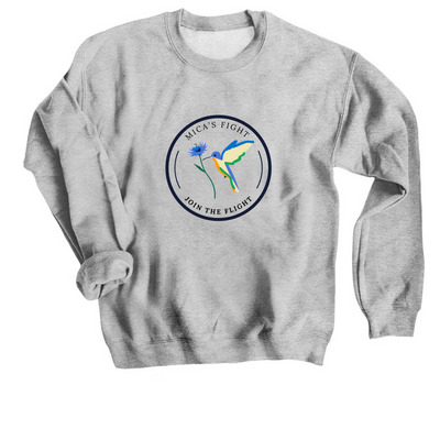 Mica's Fight, a Sport Grey Crewneck Sweatshirt