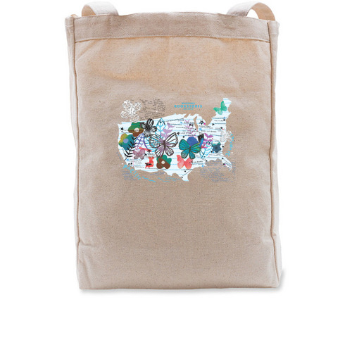 Margins Bookstores Month Tote, a Natural Recycled Cotton Tote Bag