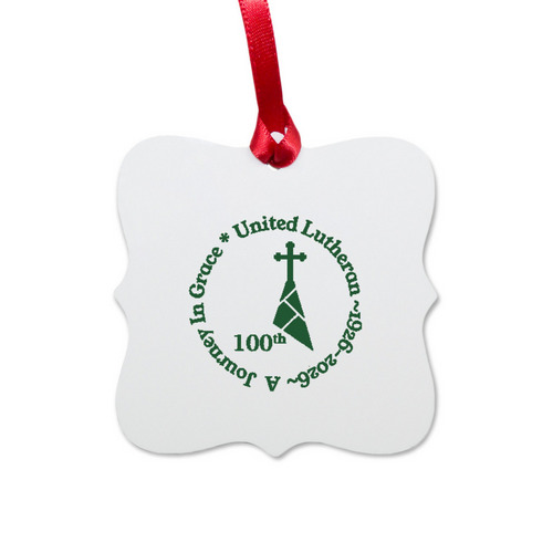Christmas Ornaments, a White Aluminum Square Ornament