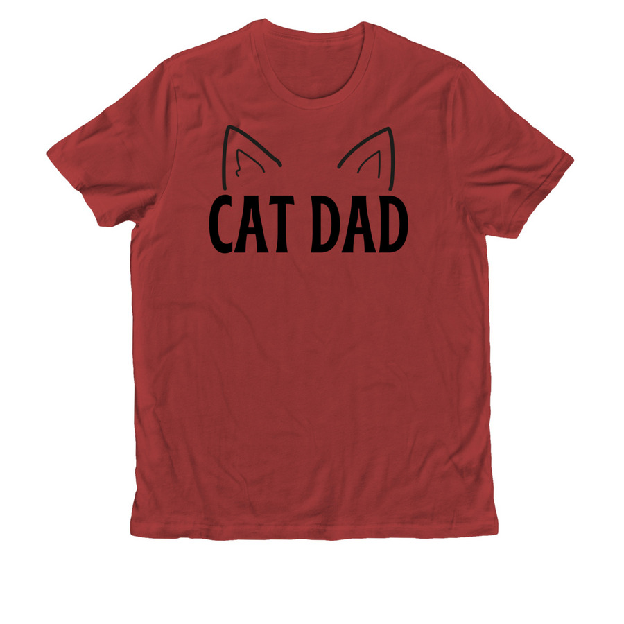 Cat Dad, a Revolution Red Allmade Organic Cotton Unisex Tee