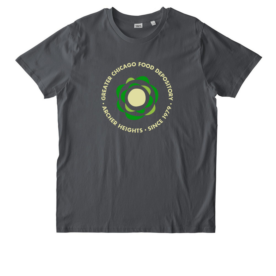 Chicago?s Food Bank. Since 1979., a Anthracite Stanley/Stella Unisex Rocker Tee