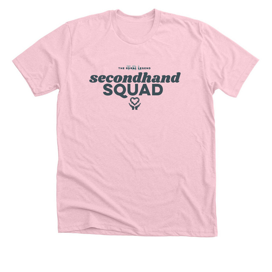 Secondhand Squad Breast Cancer Campaign, a Heather Pink Premium Unisex Tee