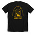 Mile Hive Bee Club Merch!, a Solid Black Blend Premium Unisex Tee (back-view)