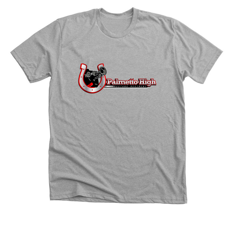 Palmetto Mustang Regiment Merch, a Athletic Heather Premium Unisex Tee
