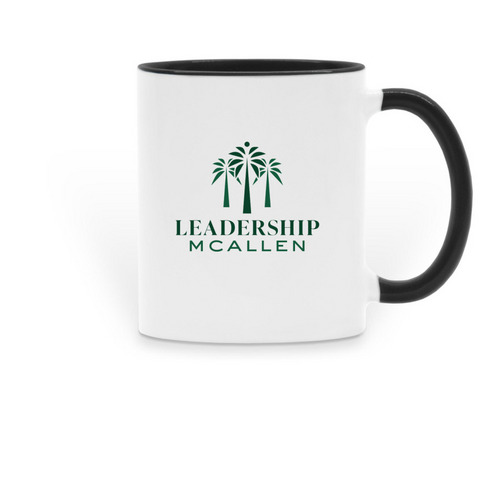 LM Mug, a Black Two-Tone Ceramic Mug