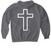 Josiah Showalter | ZUGU Records, a Charcoal Gildan Softstyle Pullover Hoodie (back-view)