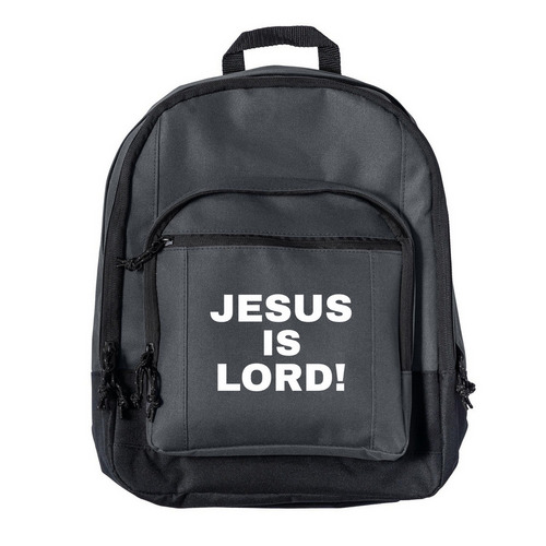JESUS IS LORD!, a Dark Charcoal Everyday Backpack