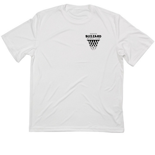 Denver Blizzard Sport Core Collection, a White Classic Performance Tee