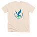 Classic Full Color Logo, a Heather Soft Cream Premium Unisex Tee