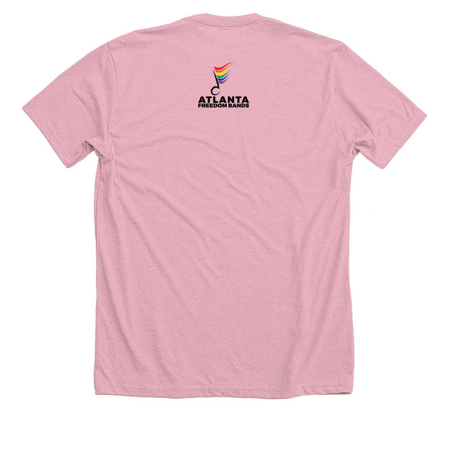 Marching Band, a Heather Pink Premium Unisex Tee (back-view)