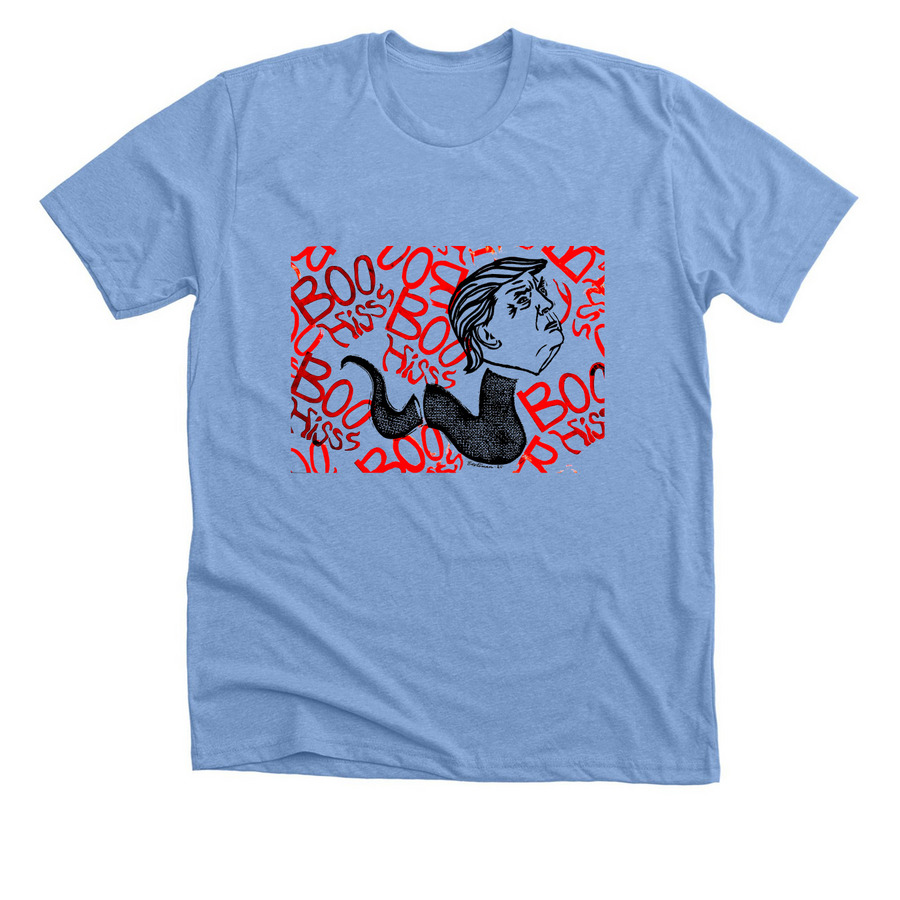 Boo Hiss, a Heather Carolina Blue Premium Unisex Tee