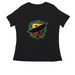 Ladies V-neck Tee, a Black Women's Relaxed V-Neck Tee