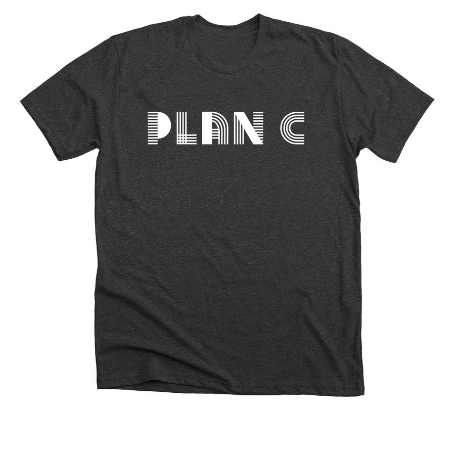 The Logo Says It All, a Dark Grey Heather Premium Unisex Tee